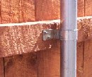 privacy board fence hardware